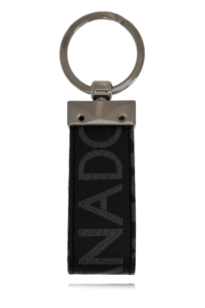 【関税＆送料込み】Dolce & Gabbana Leather Keyring With Log Dolce & Gabbana - Leather keyring with logo black - The Corner